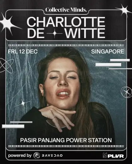 Poster for Charlotte de Witte's set in Singapore this 2025