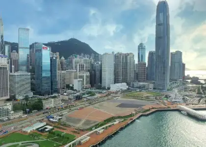 1 Central Harbourfront Event Space aerial view, best event venue to rent in Hong Kong