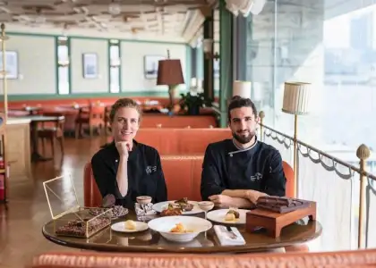 Conspiracy Chocolate co-founders Amit Oz and Celine Herren