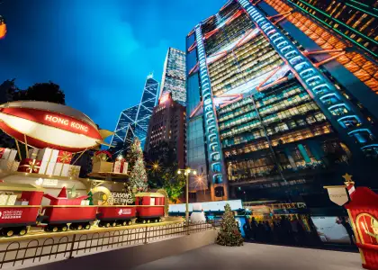 Artist's perspective of the Christmas Town