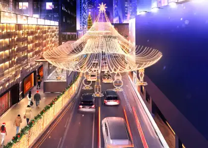 Artist's perspective of Charter Road illuminated