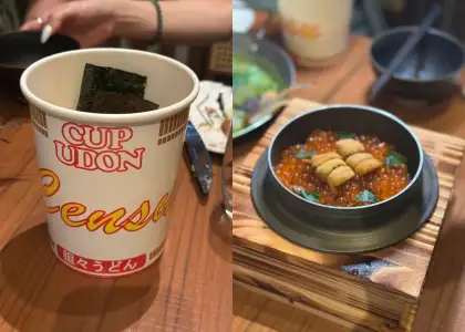 Cup Udon & IKURA & UNI KAMAMESHI