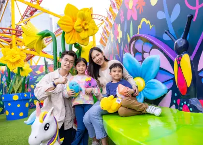 A family enjoying AIA Carnival