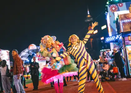 Circus performers at AIA Carnival