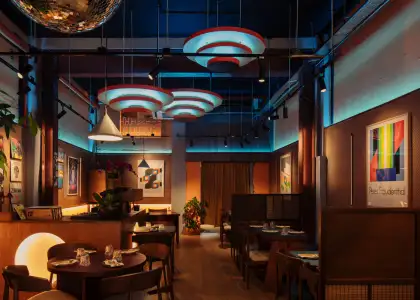 The interiors of Offtrack in Singapore