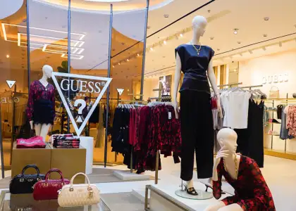 Interiors of the new flagship of GUESS
