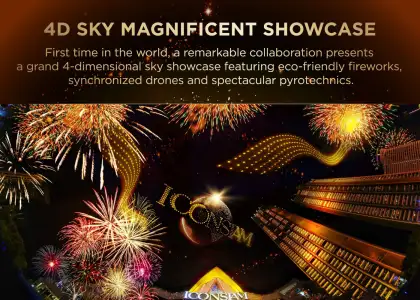 A fireworks poster at ICONSIAM