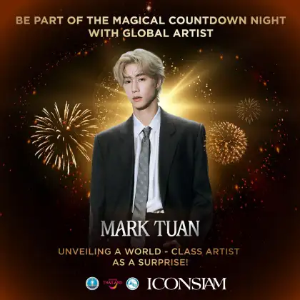 Mark Tuan announced as a headliner for ICONSIAM's New Year's celebrations