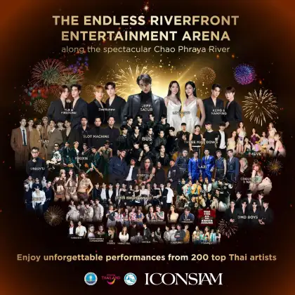 Artist lineup for ICONSIAM's New Year's celebrations