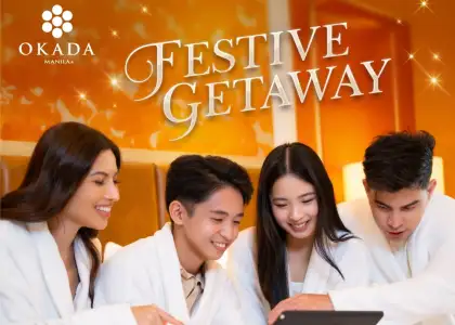 A family booking their stay