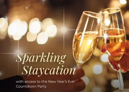 Poster for Diamond Hotel Manila's NYE package