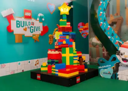 An installation at the Build to Give workshop