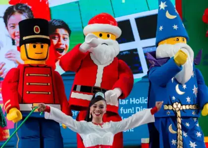 Some of the LEGO holiday characters