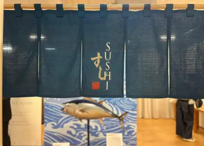 Entrance to the sushi exhibit