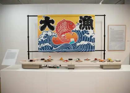 Part of the sushi exhibit