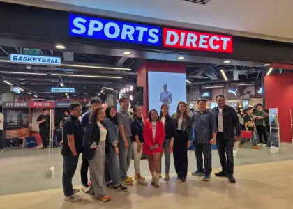 Executives of MAP Active Philippines at the opening of Sports Direct
