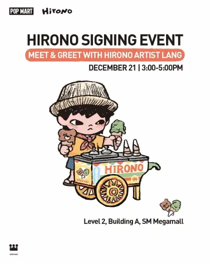 Poster for artist Lang's Meet-and-Greet in the Philippines