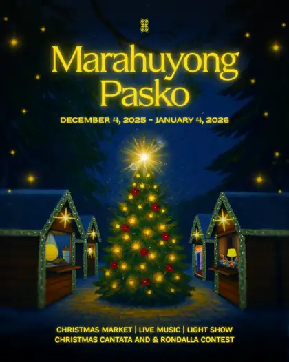 Official poster for Mt. Camisong Forest Park and Events' first Christmas
