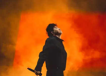 Indonesian singer and rapper Rich Brian performance at Clockenflap 2025