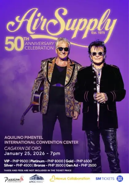 Air Supply 50th Anniversary Celebration PH Tour