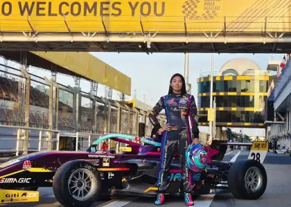 Hong Kong racecar driver Vivian Siu and star of documentary Zero to Macau