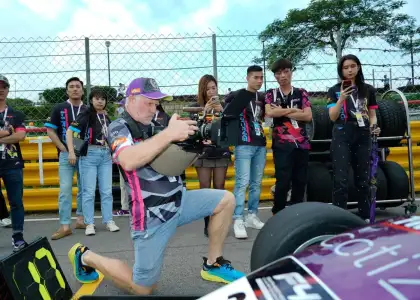 Jonathan Finnigan, director of Zero to Macao starring Hong Kong racecar driver Vivian Siu