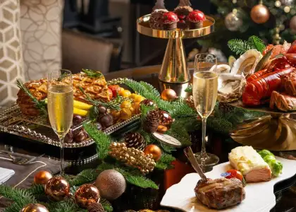 Festive spread at the Four Seasons Shenzhen hotel