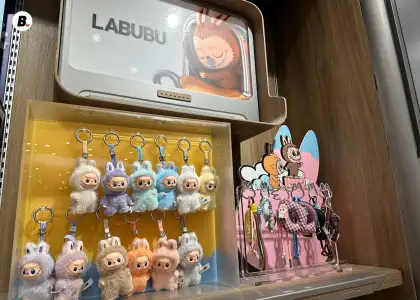 Labubu dolls and pendants at POP MART SM Megamall