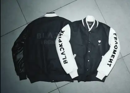 Blackpink x fragment varsity jackets
