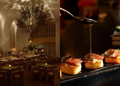 Uma Nota Manila interior and food