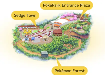 PokéPark KANTO Map
