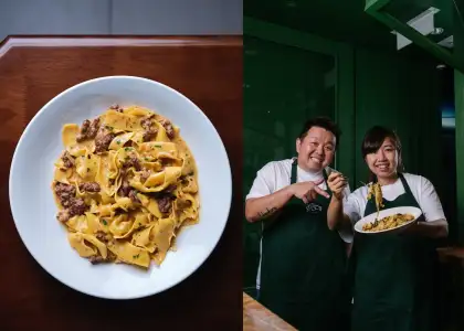 The Spoon Pasta Bar pasta and head chef