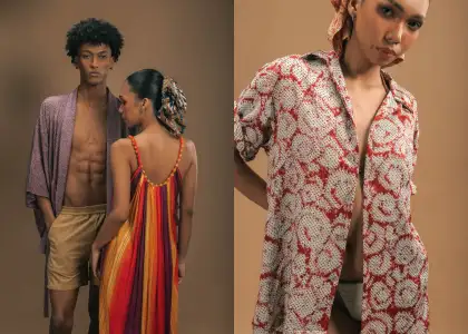 Models for a resortwear line