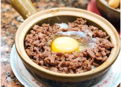 mince with egg