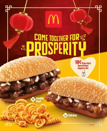 The popular Prosperity Menu at McDonald's Singapore