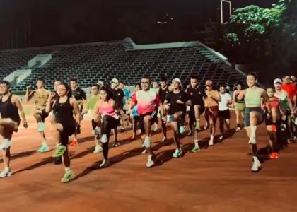 A photo of a night time run club in Manila
