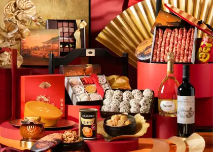 A photo of the the Mandarin Oriental's Chinese New Year hampers