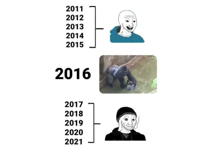 Before 2016 vs. After 2016 meme