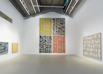 A view of Ma Kelu's artwork