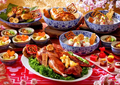 A photo of buffet menu highlights