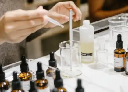 A photo of a fragrance making workshop