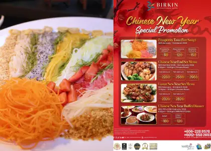 A photo of the Prosperity Toss and Chinese New Year promotions