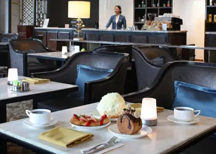 A photo of the Lobby Lounge at the Diamond Hotel