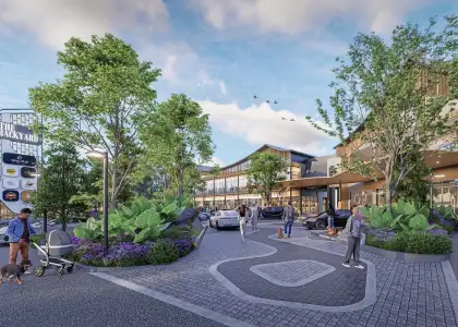 Artist's perspective of The Backyard Mahidol