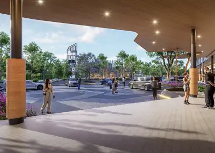 Artist's perspective of The Backyard Mahidol