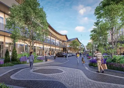 Artist's perspective of The Backyard Mahidol