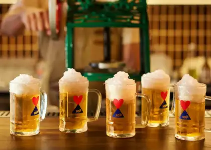 A line of beer mixes