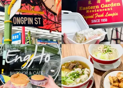 A photo of food spots in Chinatown Binondo