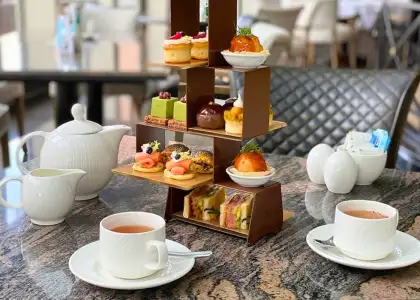 Hong Kong Parkview Teahouse afternoon tea set