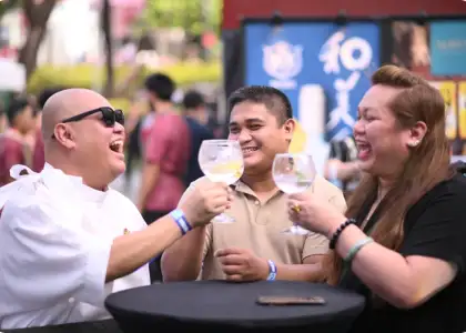 A group of people enjoying gin & tonics